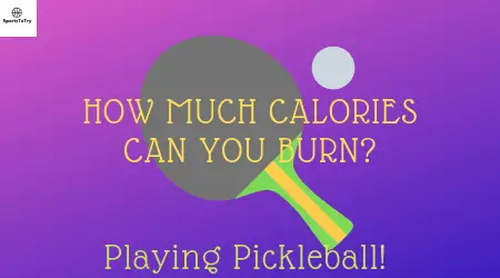 How Much Calories Can You Burn playing pickleball.