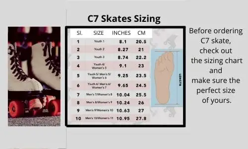 c7 skates sizing